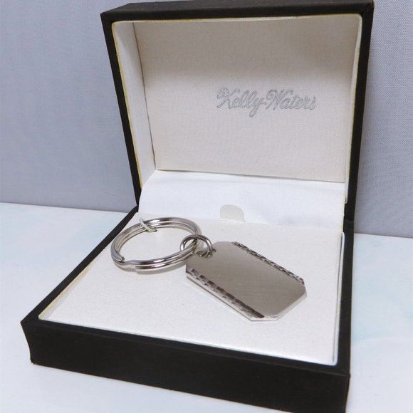 Magnificent Kelly Waters Rhodium Plated Key Fob New In Box - Picture 2 of 6